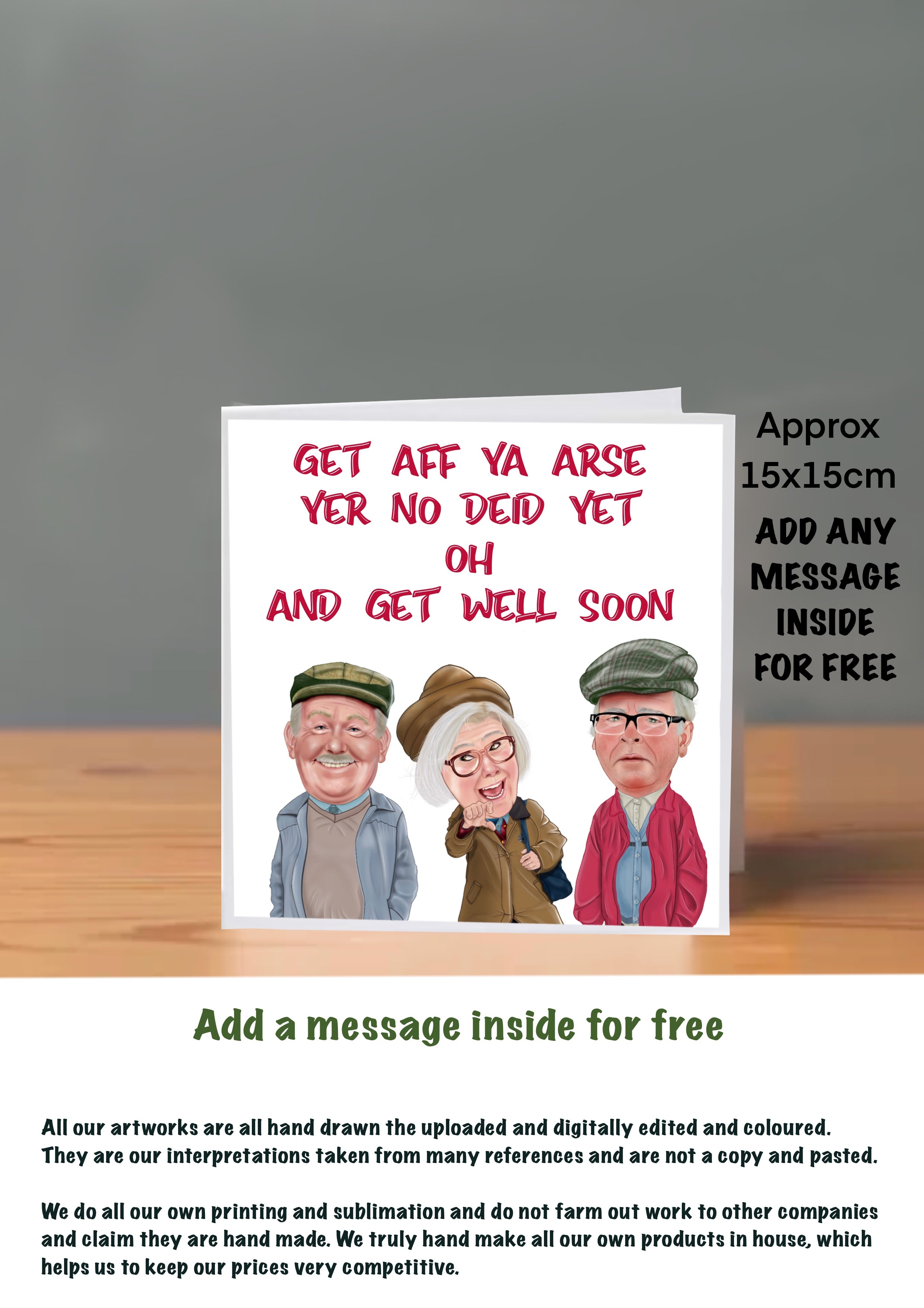 Still Game Get Well Soon Cards auld pals