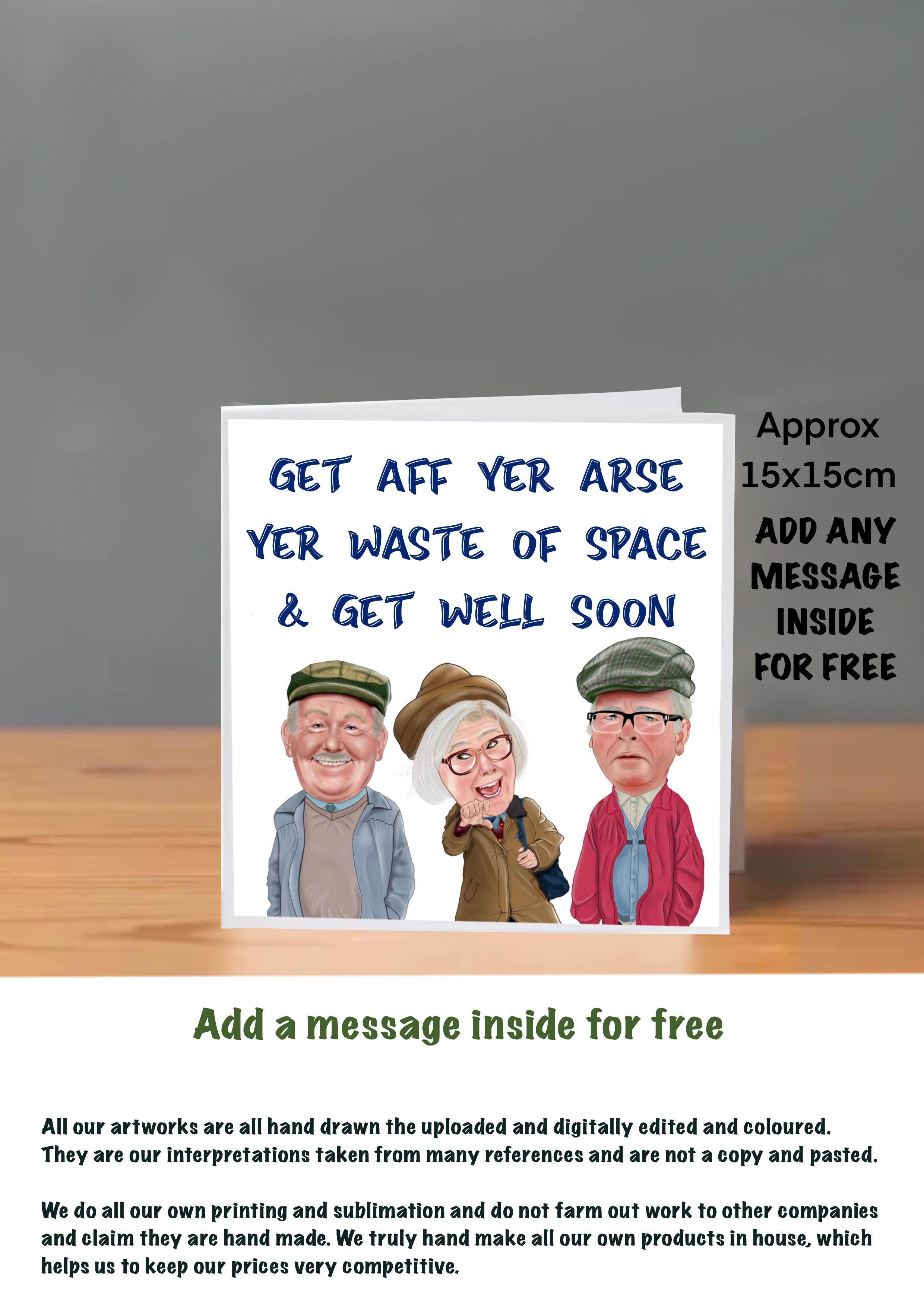 Still Game Get Well Soon Cards auld pals