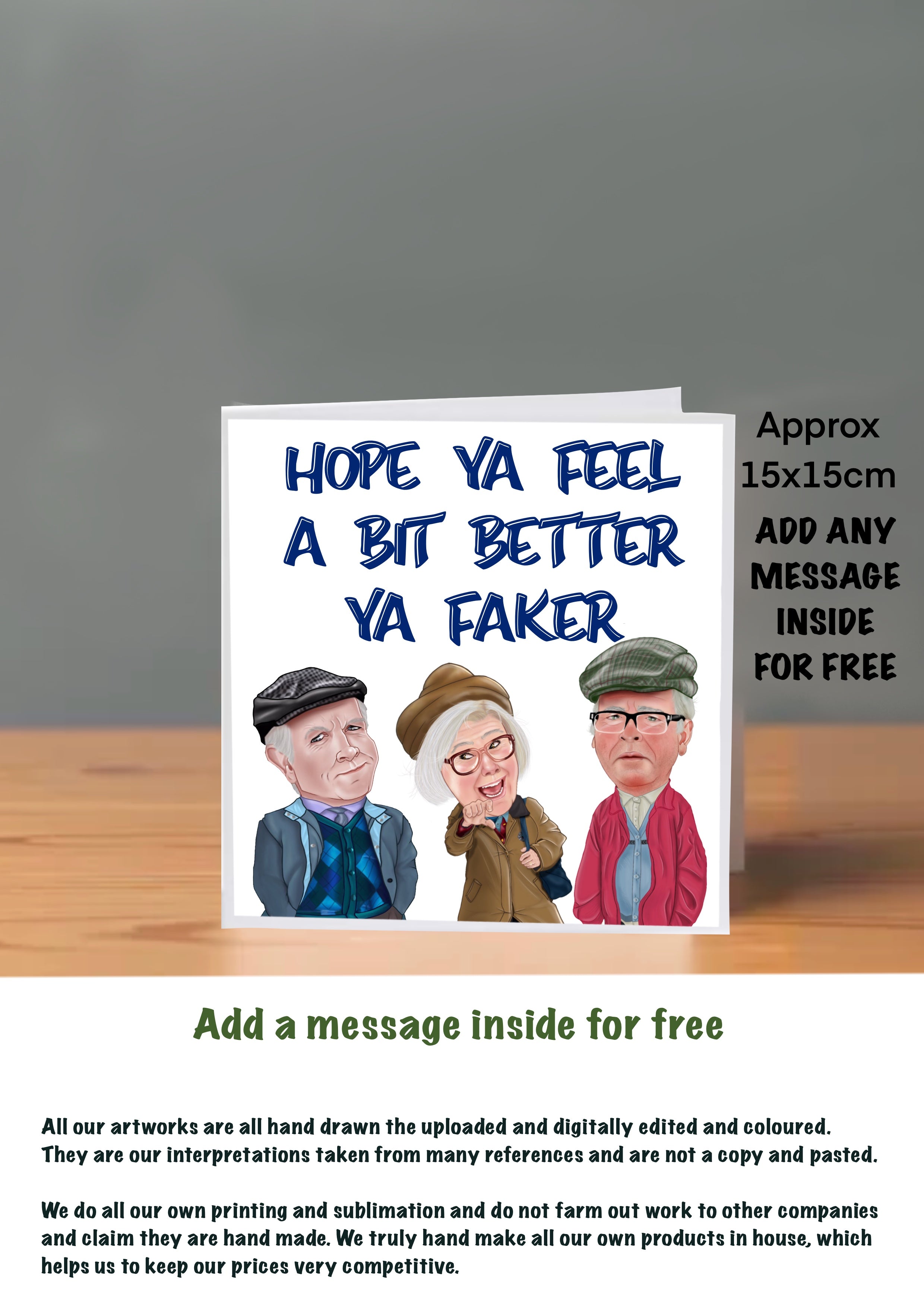 Still Game Get Well Soon Cards auld pals