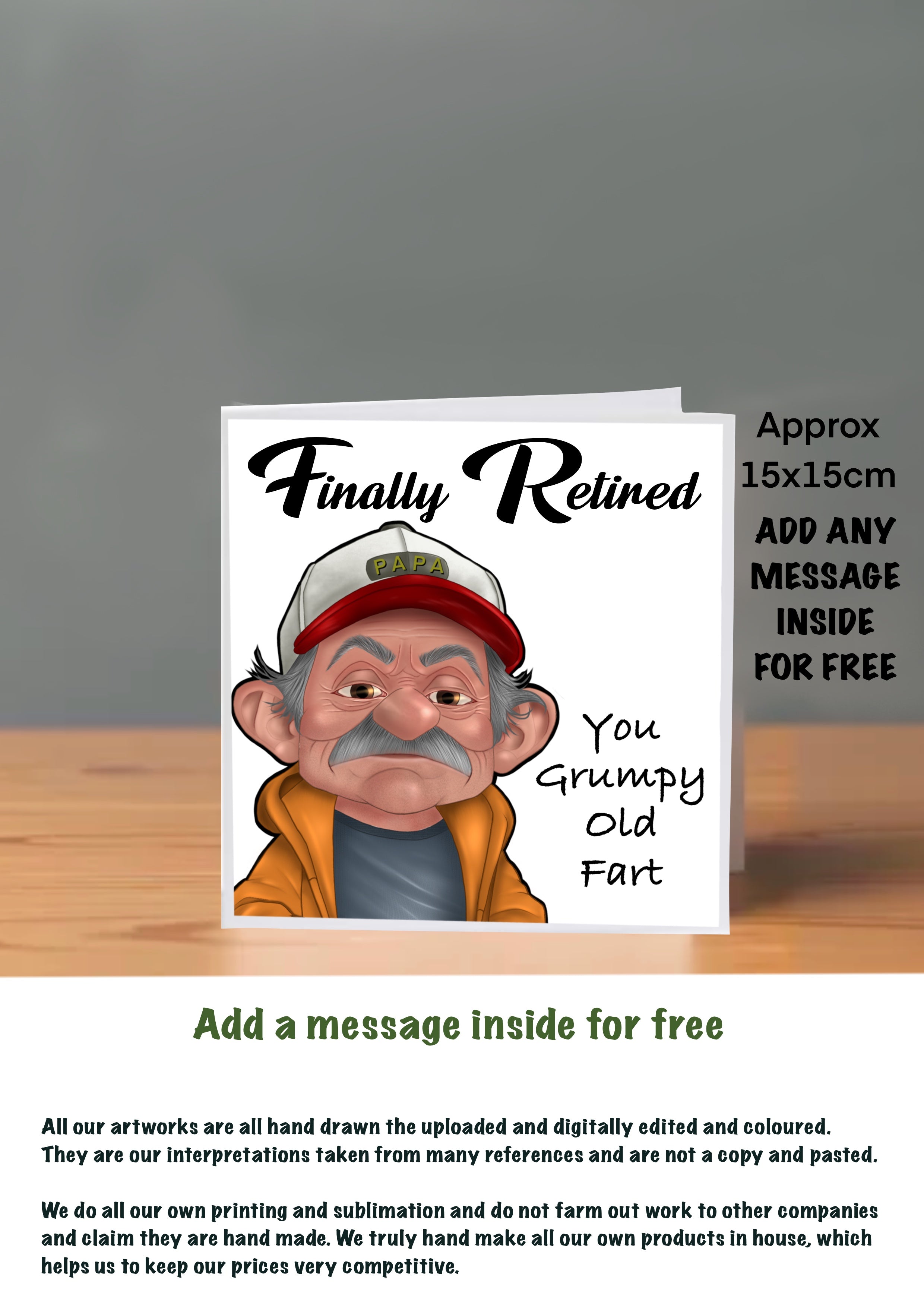 Old People Retirement Cards