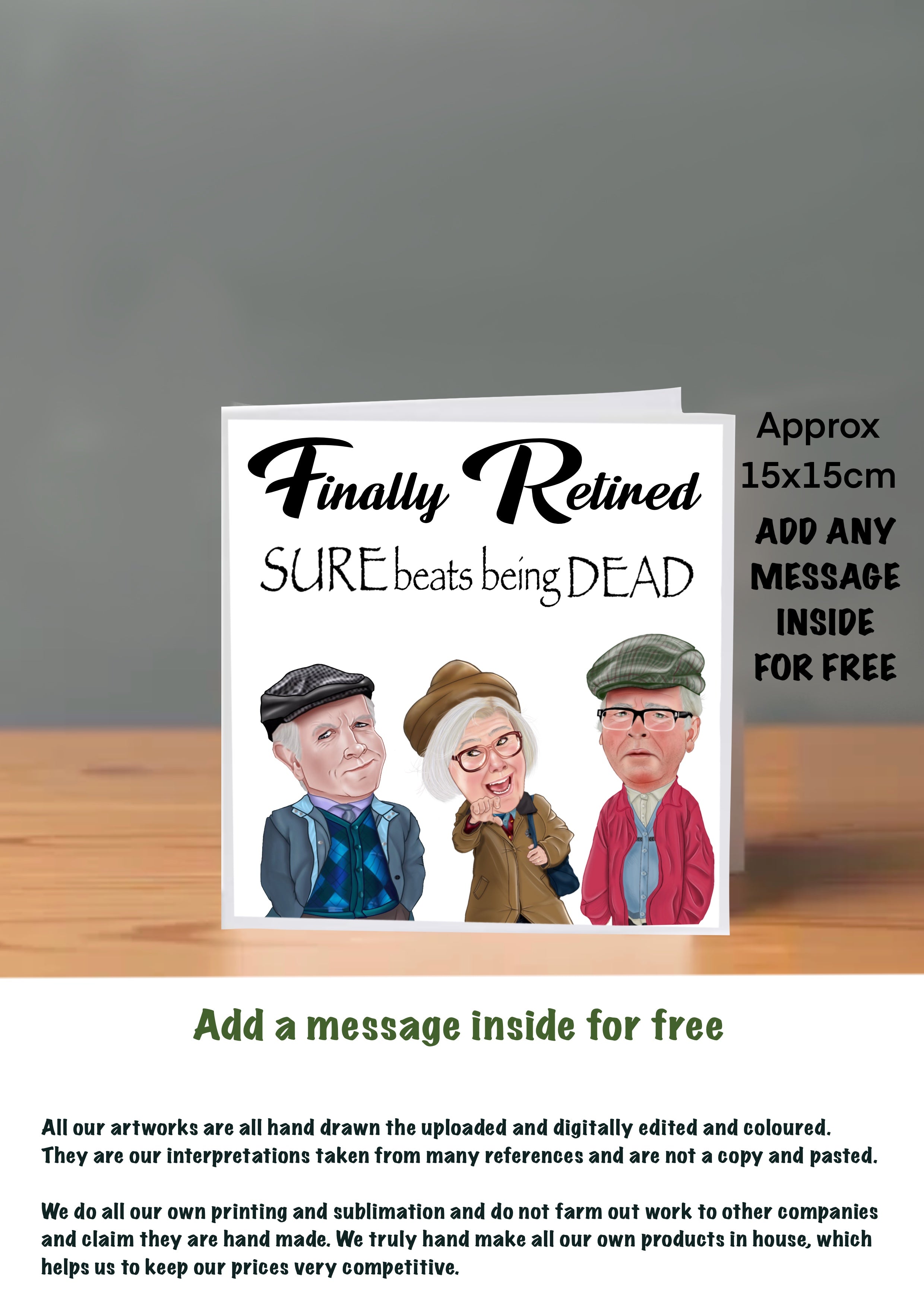 Still Game Retirement Cards