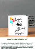 Family Birthday Cards 15x15 Wife