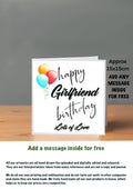 Family Birthday Cards 15x15 Girlfriend