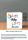 Family Birthday Cards 15x15 Wifey