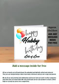 Family Birthday Cards 15x15 Hubby
