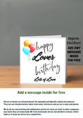 Family Birthday Cards 15x15 Lover