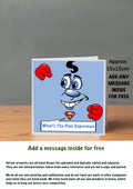 Emoji Cards 15x15 what’s the plan superman