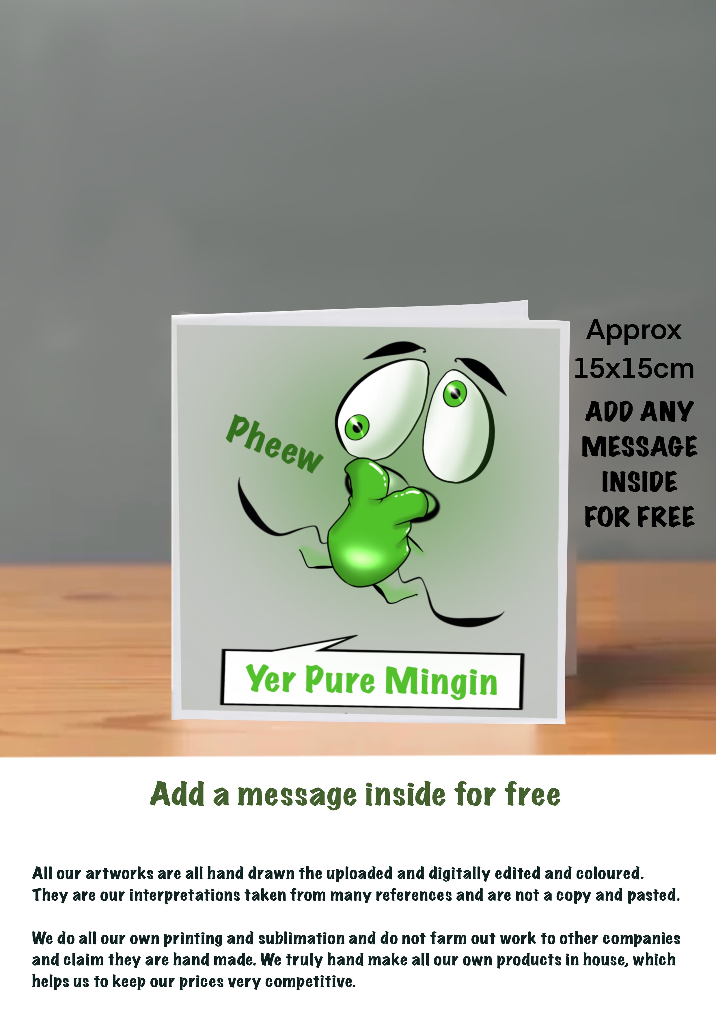 Emoji Cards 15x15 yer pure mingin