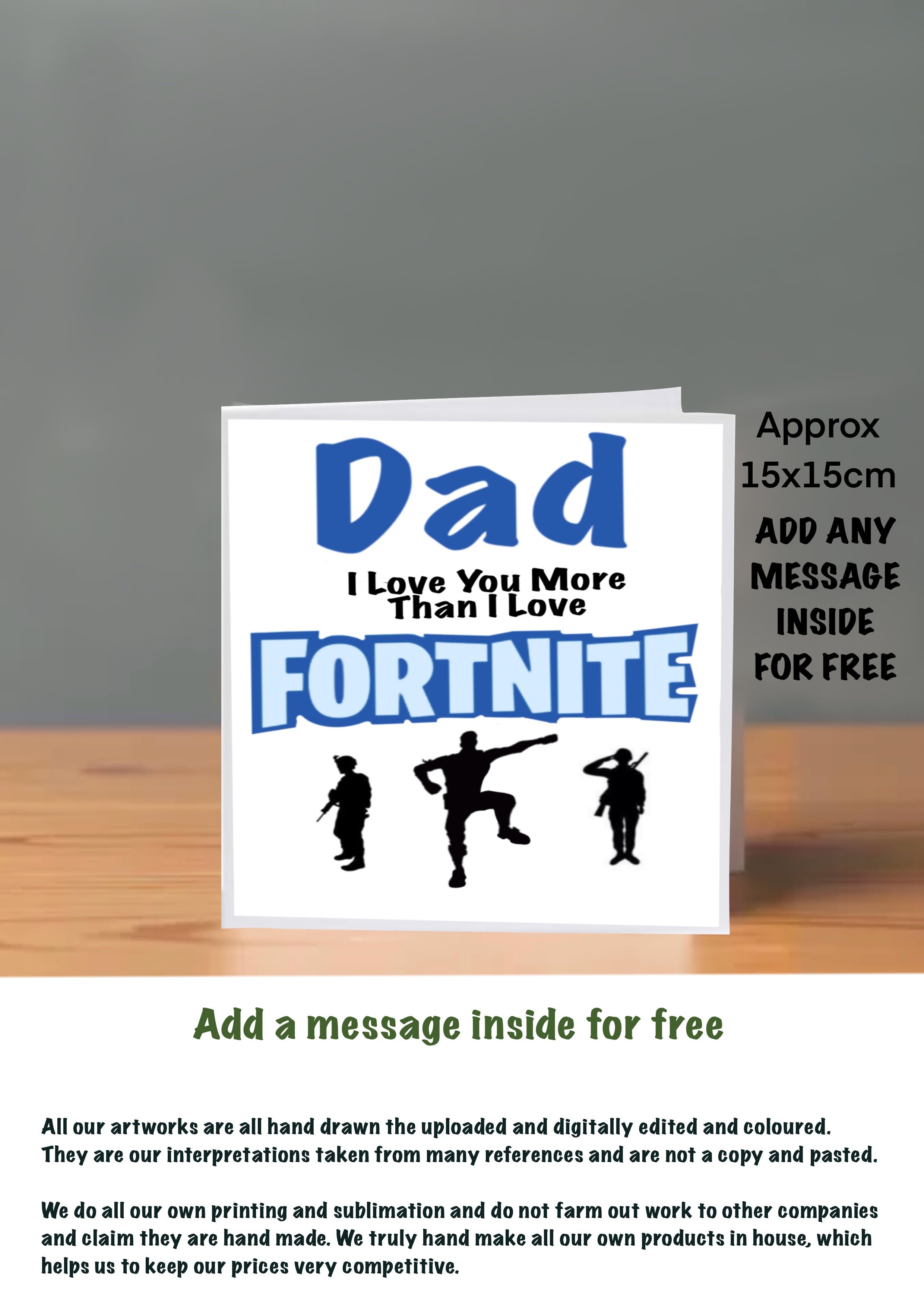 Family Birthday cards Dad