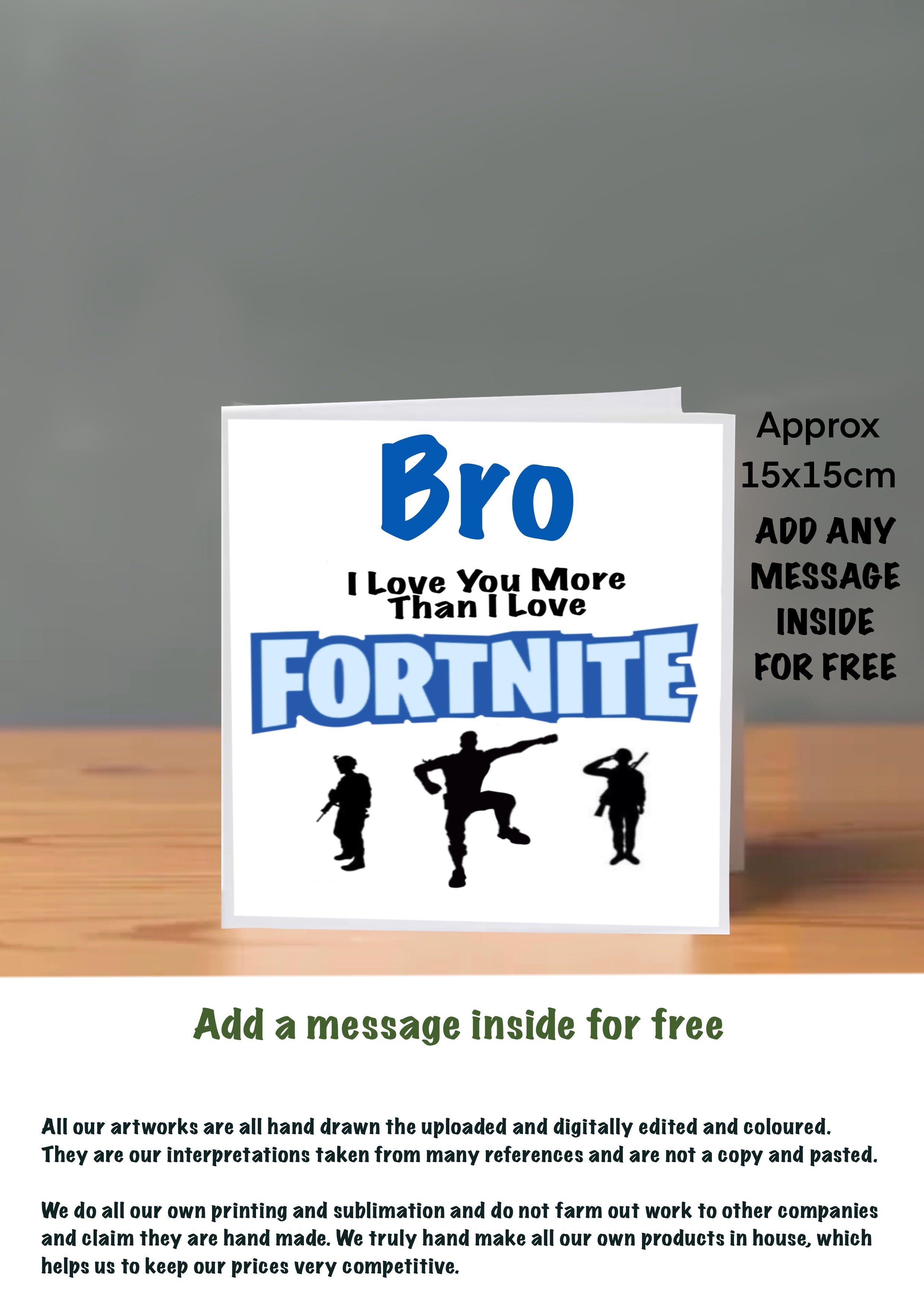 Family Birthday cards Bro