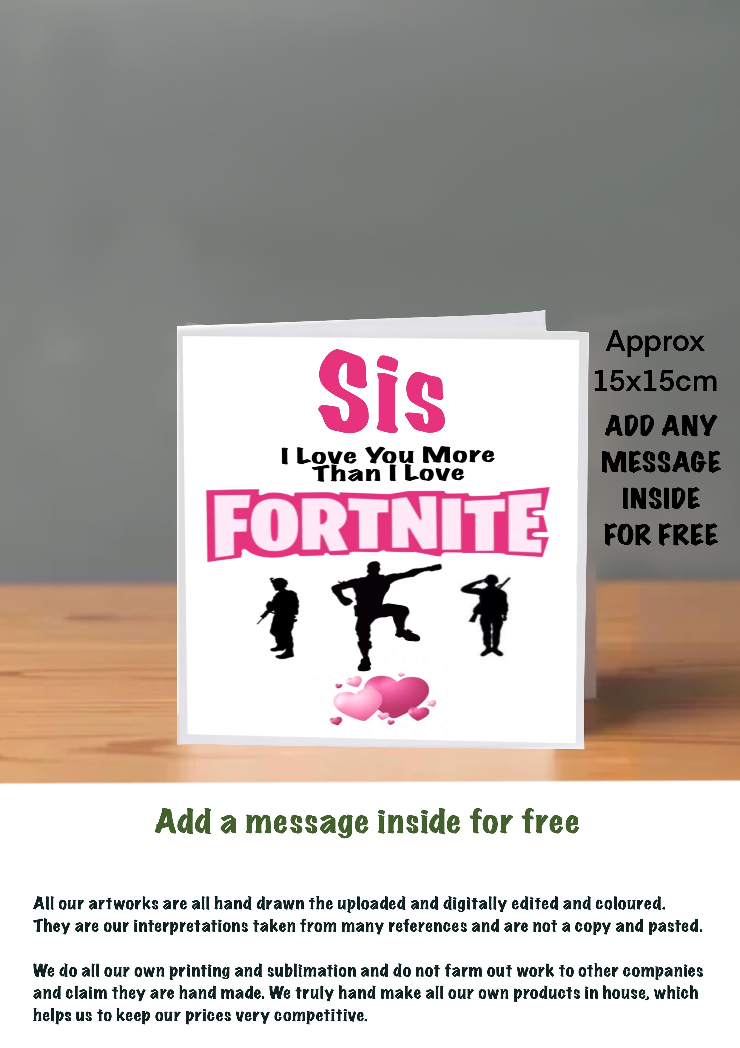 Family Birthday cards Sis