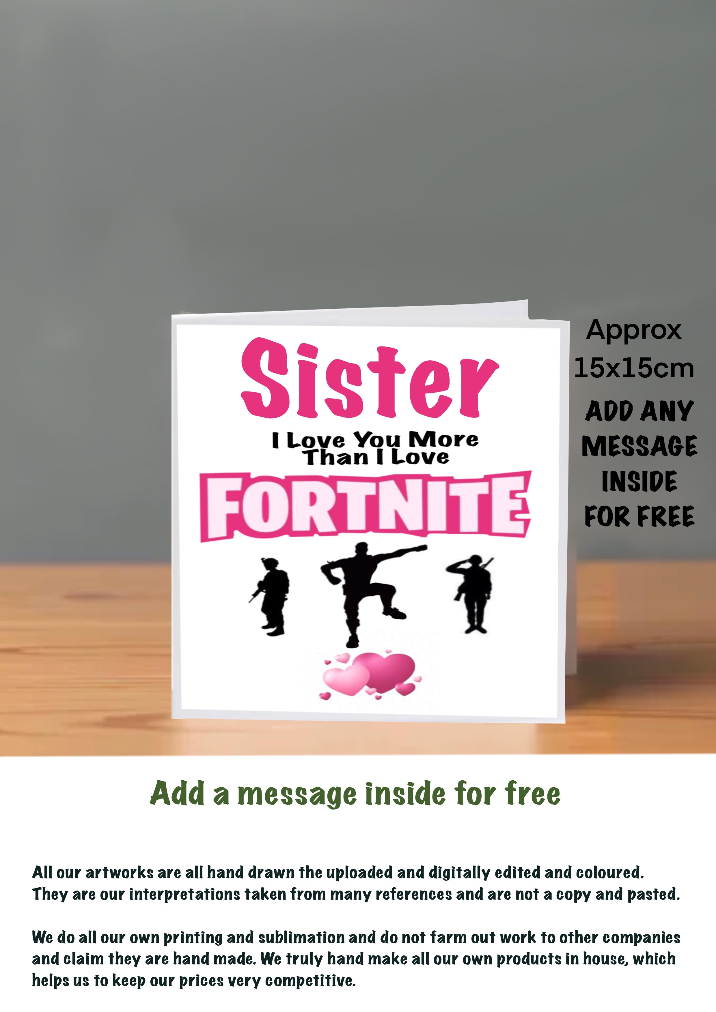 Family Birthday cards Sister