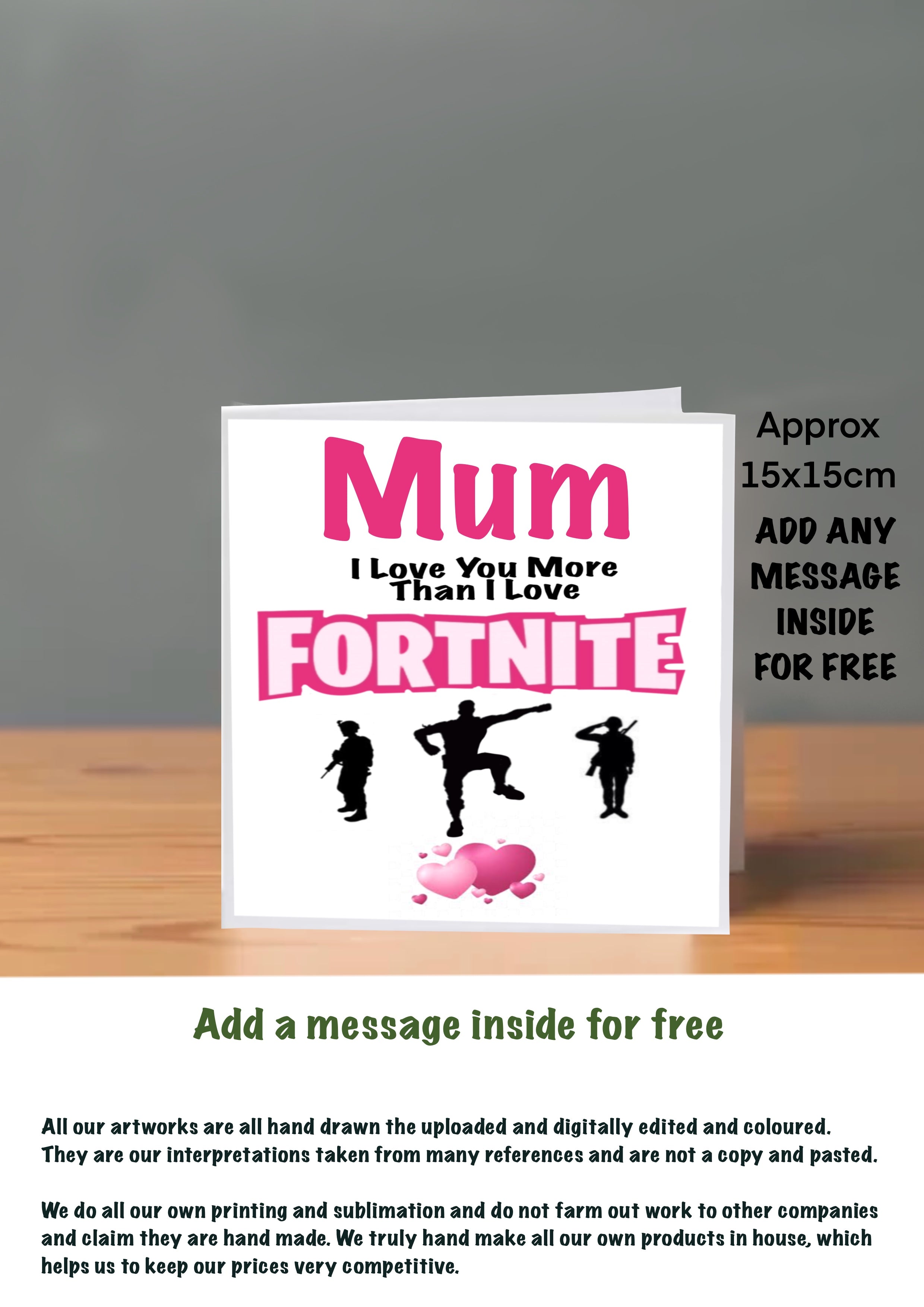 Family Birthday cards Mum