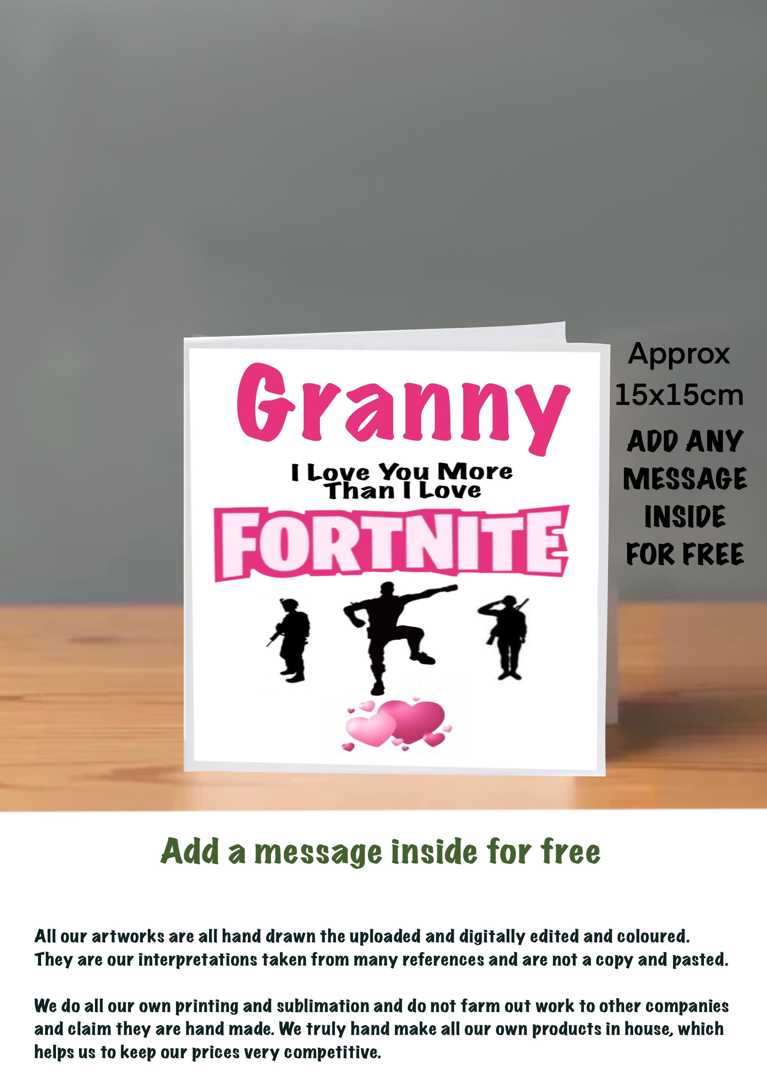 Family Birthday cards Granny
