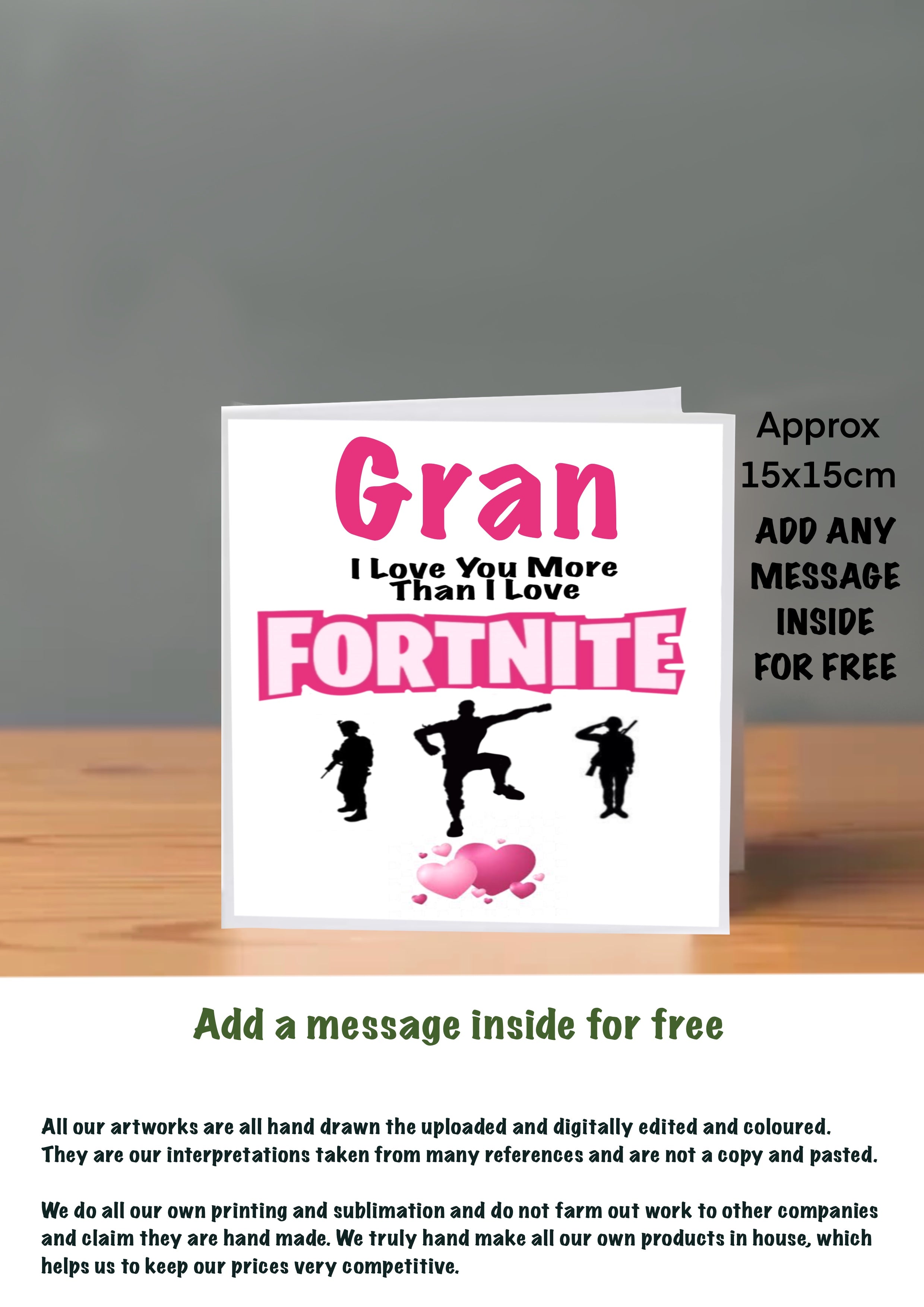 Family Birthday cards Gran