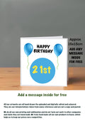 Age Cards  Happy Birthday 21st