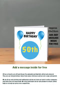 Age Cards  Happy Birthday 50th