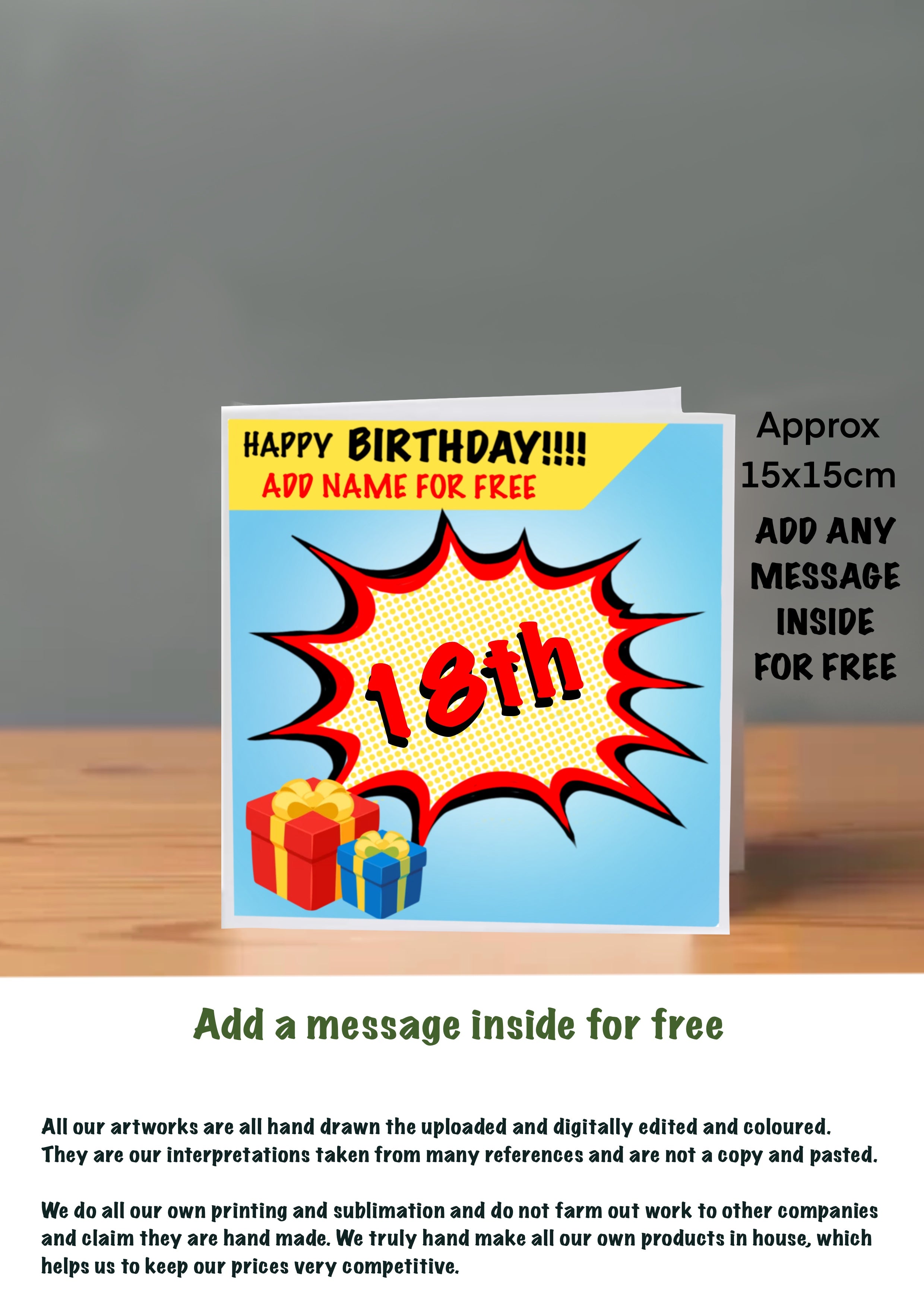 Age Cards  Happy Birthday 18th