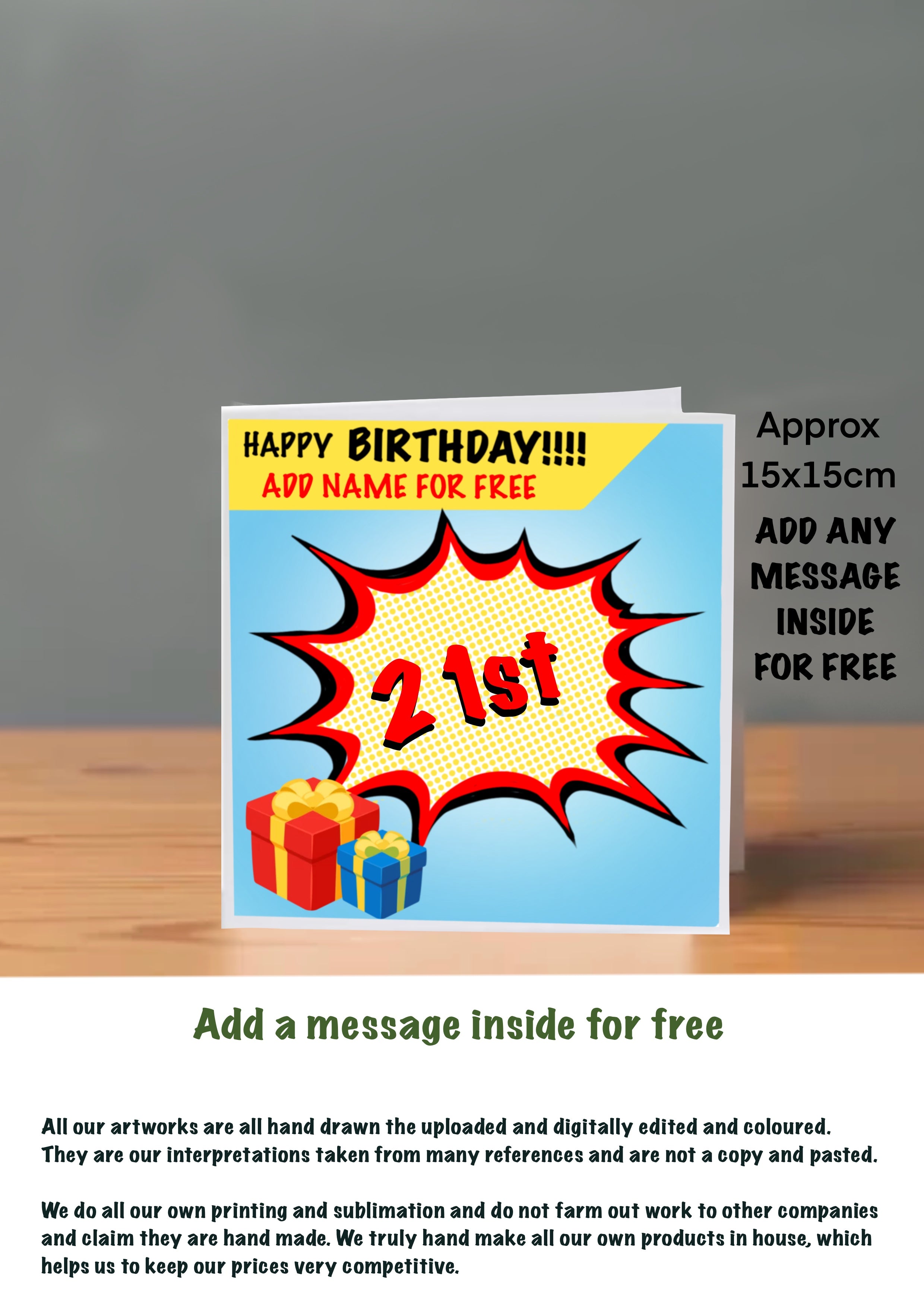 Age Cards  Happy Birthday 21st
