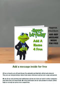 Muppet Cards 15x15 Kermit The Frog Birthday