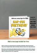 Bee Cards 15x15 Birthday Cards hap-bee birthday