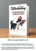 Large Dog Cards Border Collie