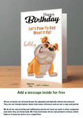 Large Dog Cards Bull Dog