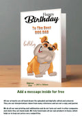 Large Dog Cards Bull Dog