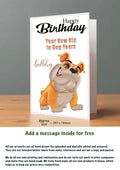Large Dog Cards Bull Dog