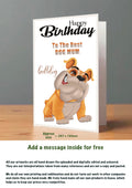 Large Dog Cards Bull Dog