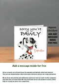 Dog Get Well Soon Cards 15x15 Dalmatian
