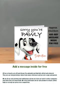Dog Get Well Soon Cards 15x15 Dalmatian