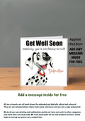 Dog Get Well Soon Cards 15x15 Dalmatian