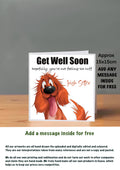 Dog Get Well Soon Cards 15x15 Irish Setter
