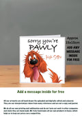 Dog Get Well Soon Cards 15x15 Irish Setter