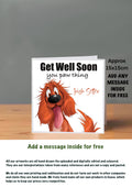 Dog Get Well Soon Cards 15x15 Irish Setter