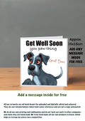 Dog Get Well Soon Cards 15x15 Great Dane