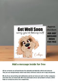 Dog Get Well Soon Cards 15x15 Cockapoo