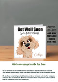 Dog Get Well Soon Cards 15x15 Cockapoo