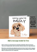 Dog Get Well Soon Cards 15x15 Cockapoo
