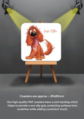 Dog Coasters Border Irish Setter