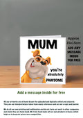 Dog Cards 15x15 for Mum