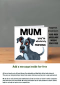 Dog Cards 15x15 for Mum