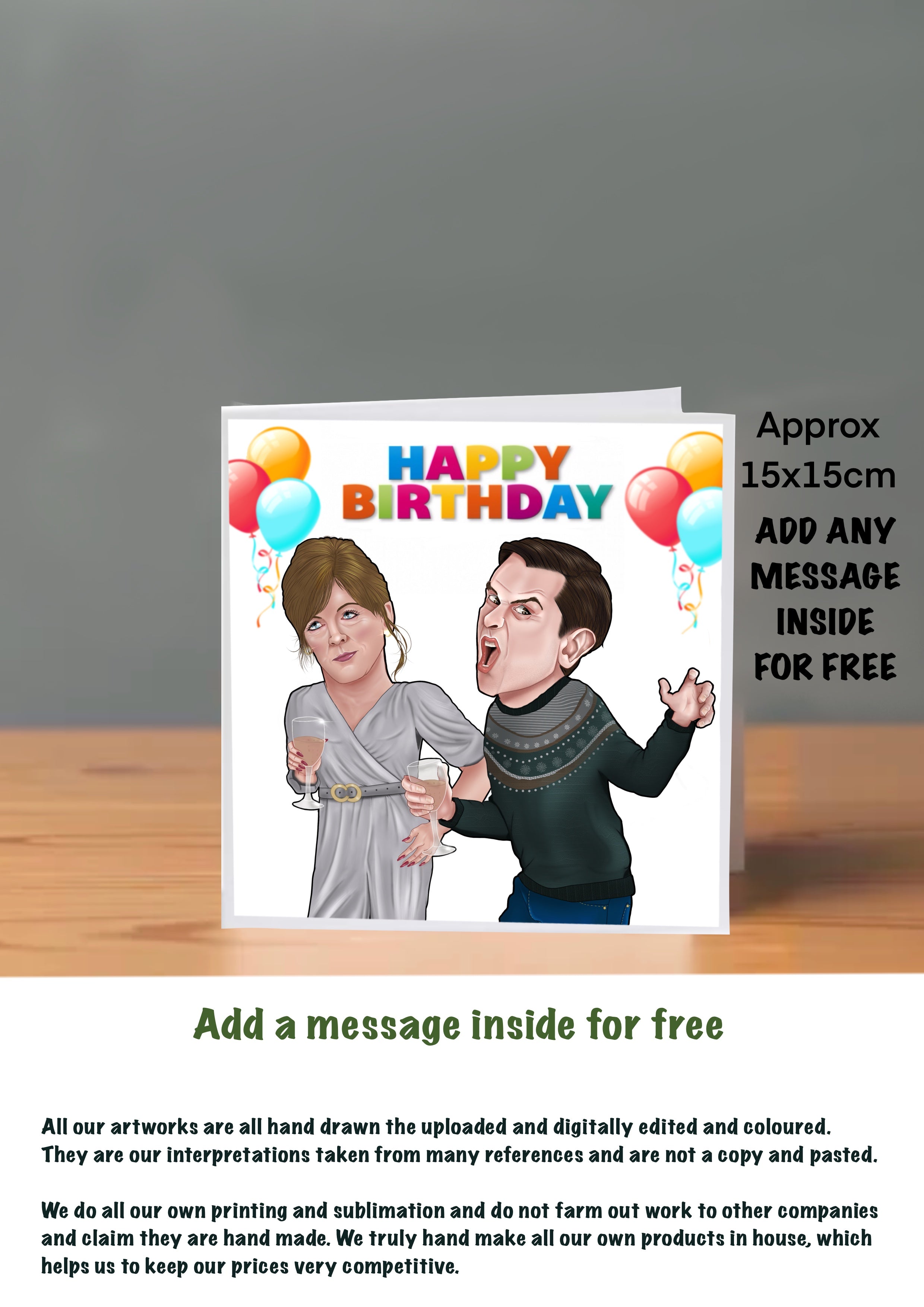 Two Doors Down Cards 15x15 greeting cards