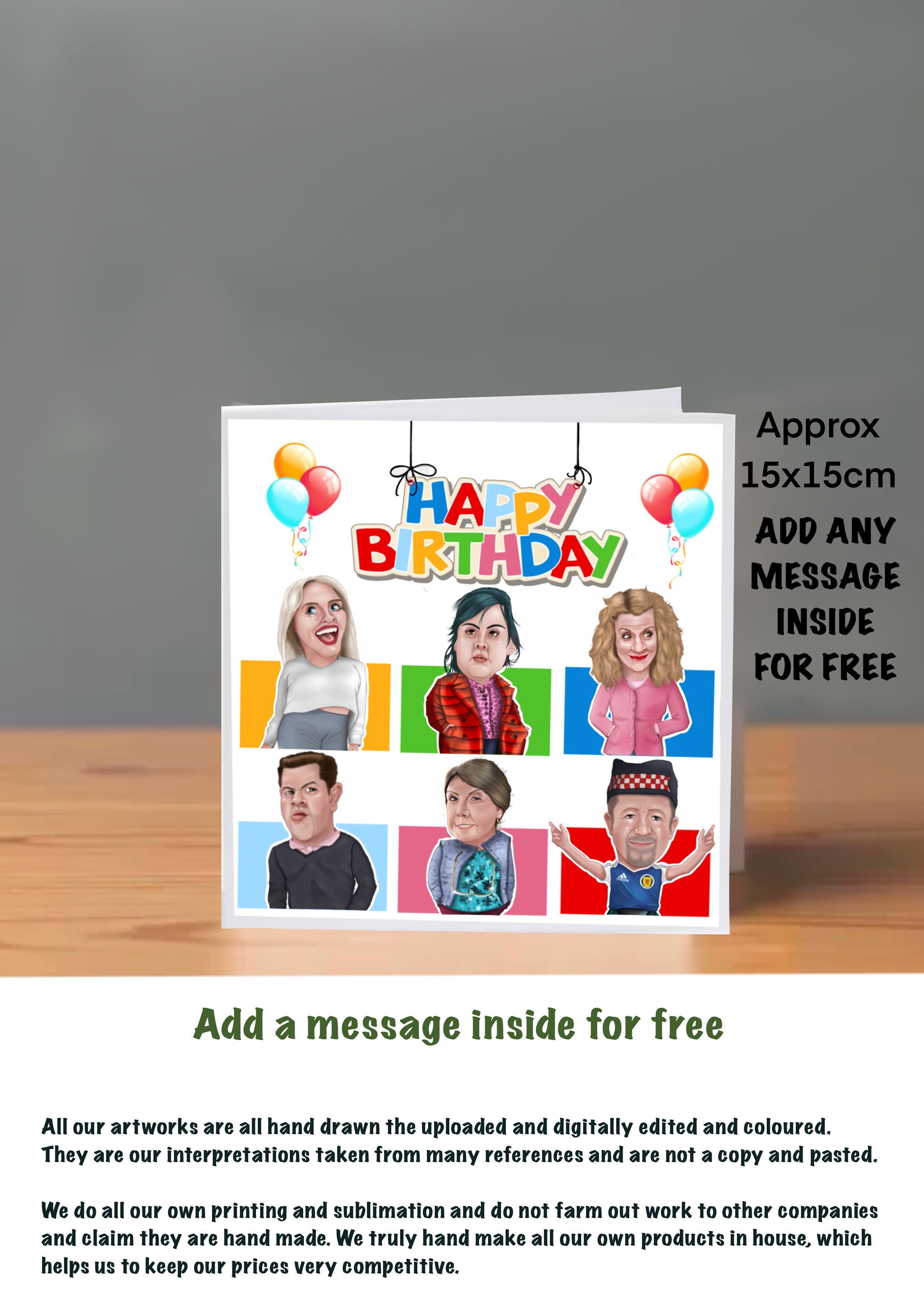 Two Doors Down Cards 15x15 greeting cards