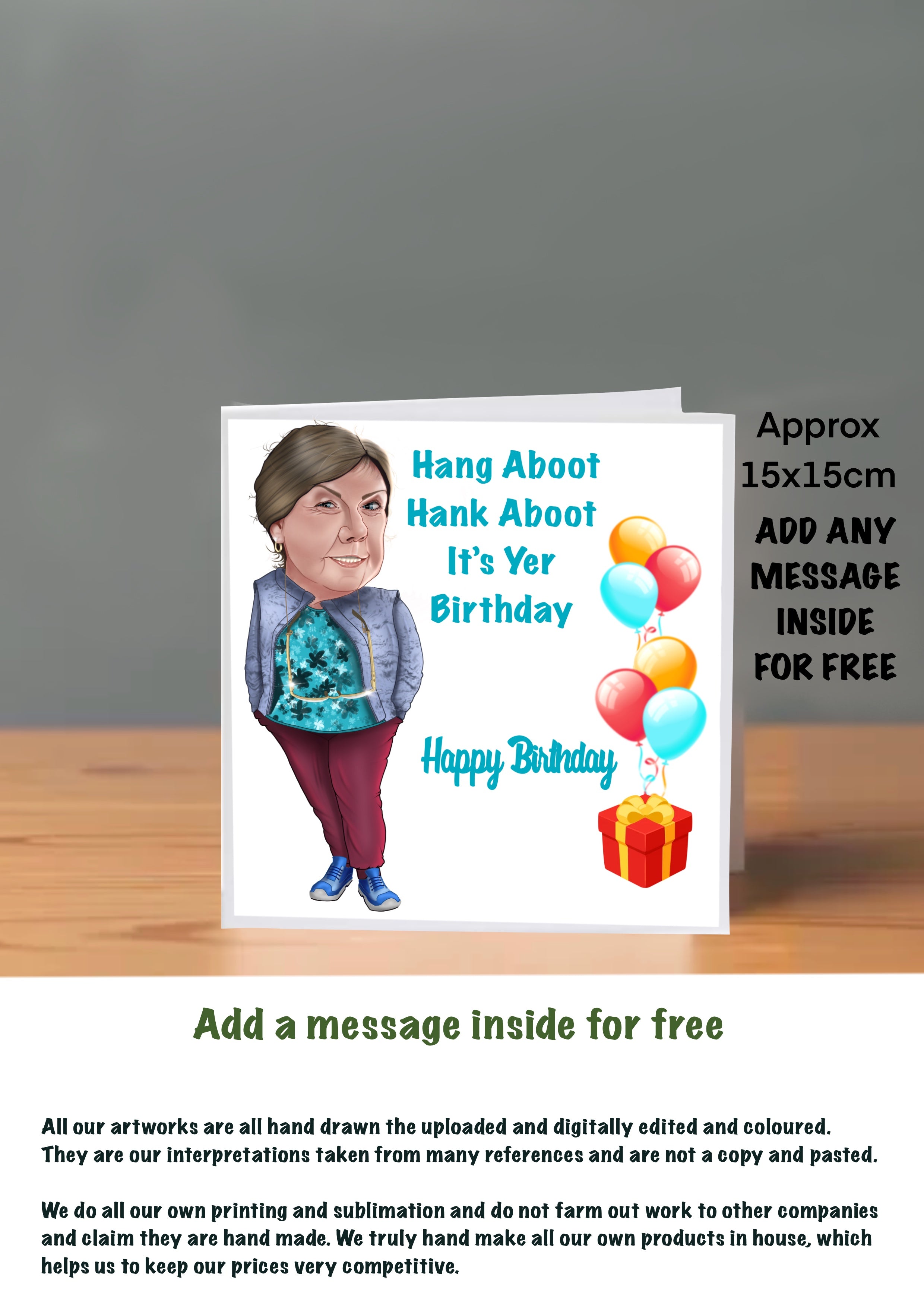 Two Doors Down Cards 15x15 greeting cards