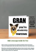 Dog Cards 15x15 for Gran