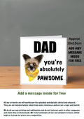 Dog Cards 15x15 for Dad
