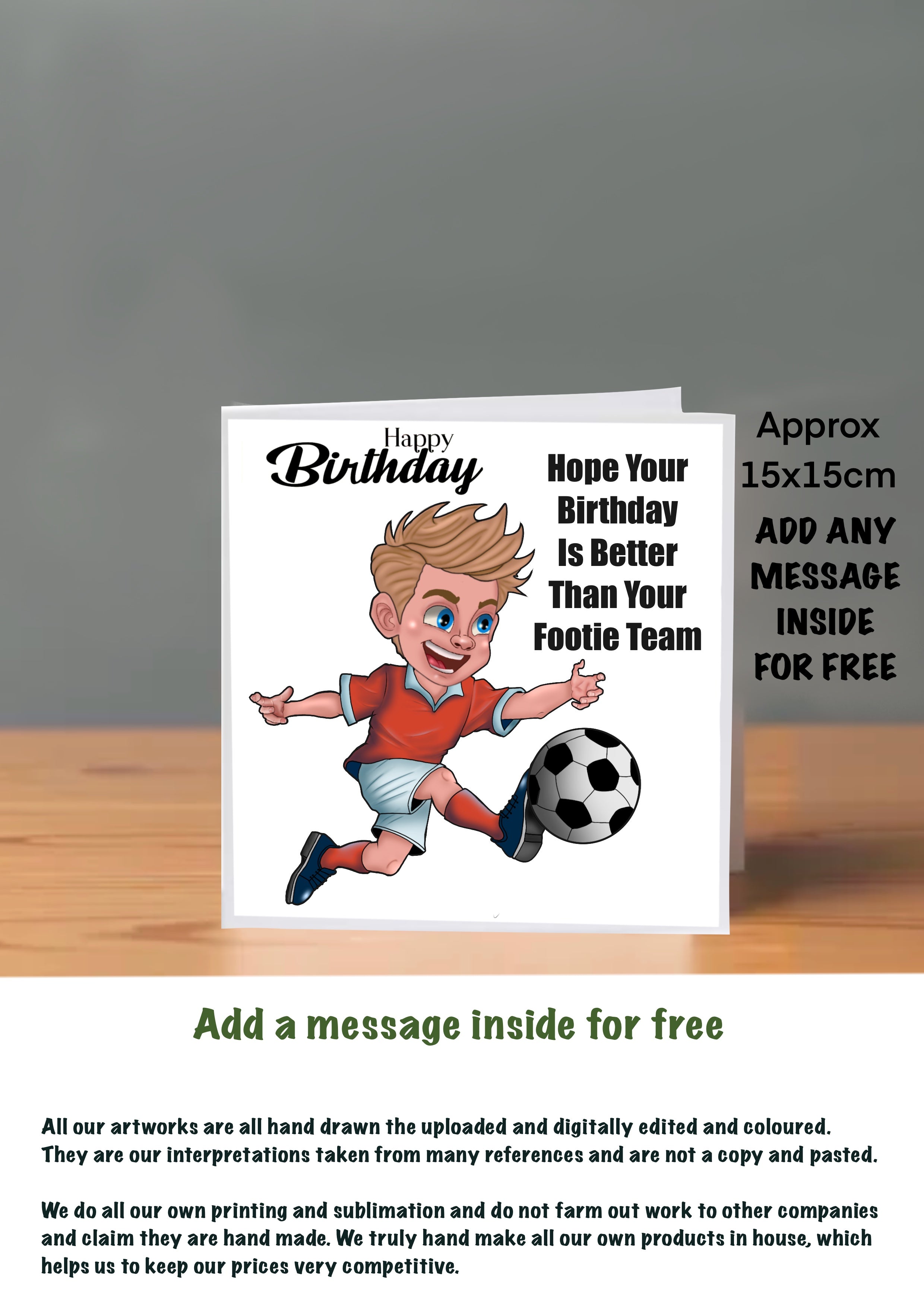 Football Cards 15x15 Sports