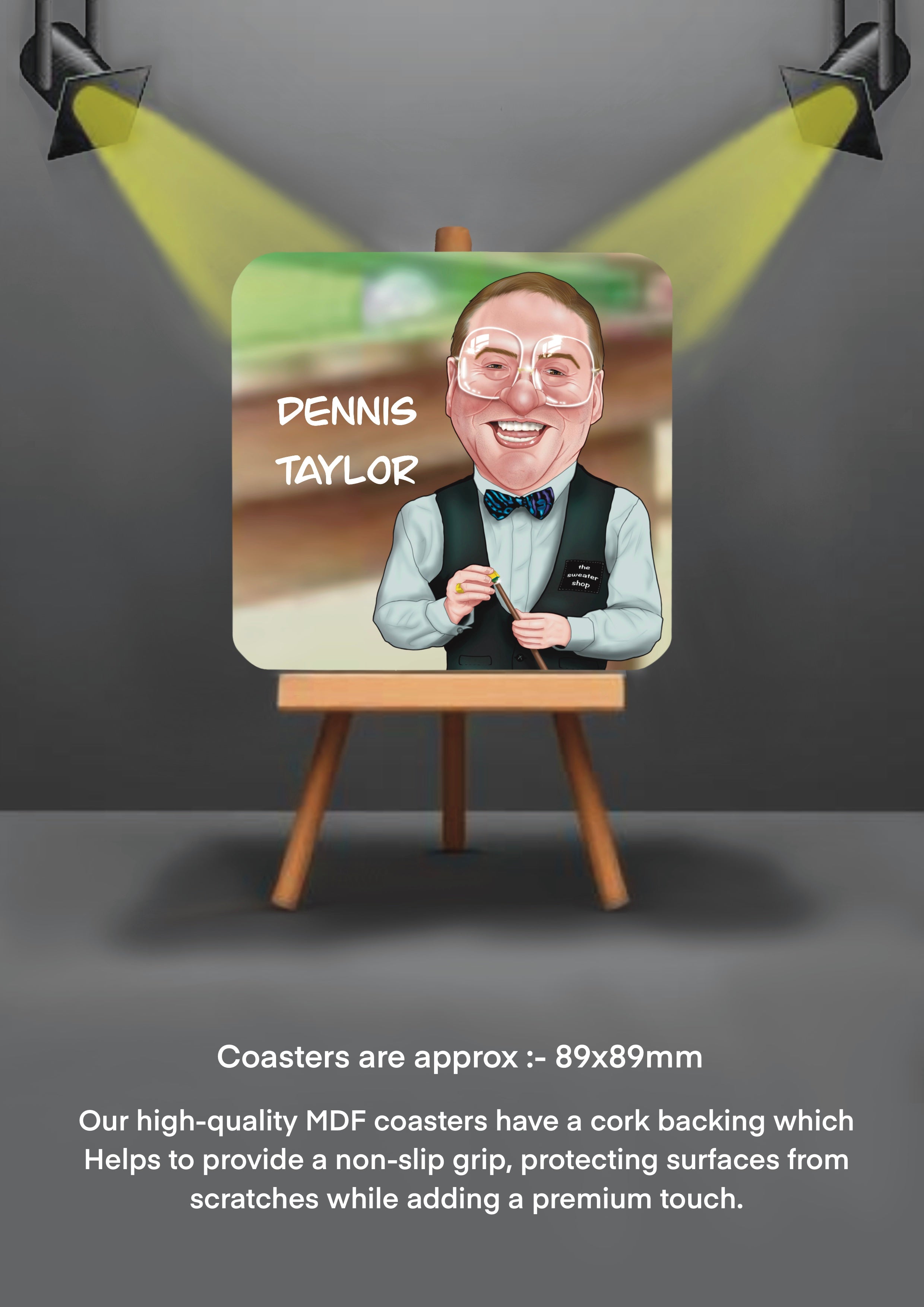 Sports Snooker Coasters Dennis Taylor